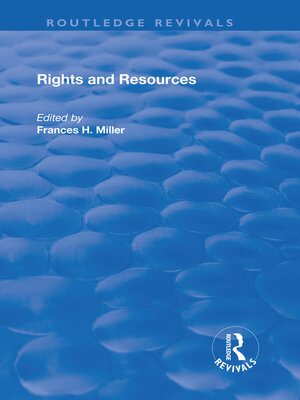 cover image of Rights and Resources